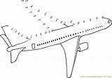 Airplane Dots Dot Connect Jet Kids Aircraft Worksheet Printable Pdf sketch template