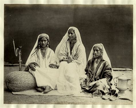 three nautch girls from kashmir india 1870 s old