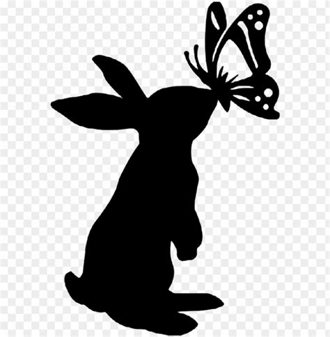 hd png ativity clipart silhouette bunny silhouette png