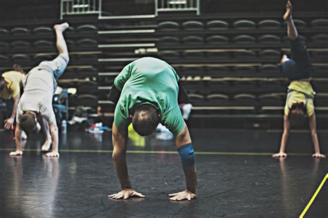 Dave Toole Dancer With Stopgap Dance Company Upside Down