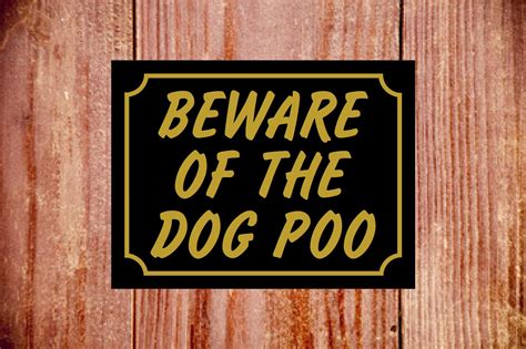 beware   dog poo sign cheap waterproof novelty signs  delivery