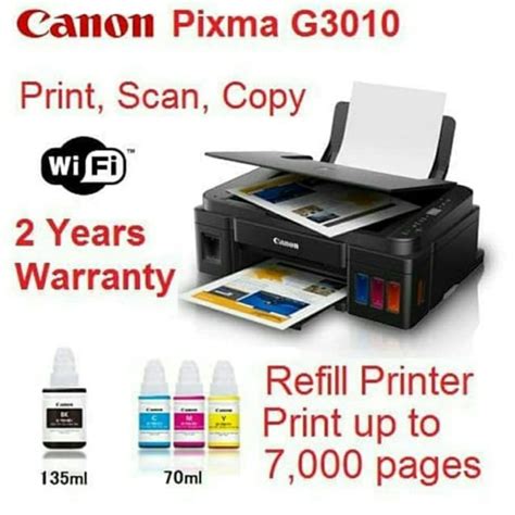 jual printer canon g3010 print scan dan copy wifi kota medan