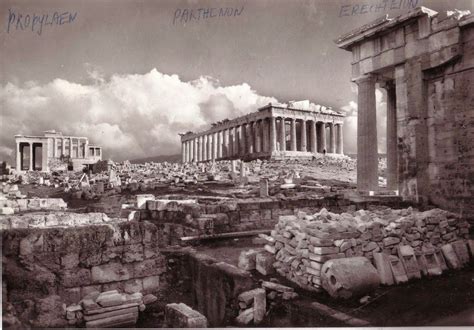Vintage Everyday Pictures Of Acropolis Of Athens Greece In 1961