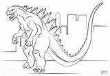 Coloring Godzilla Pages Printable sketch template
