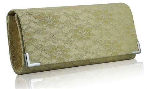 wholesale beige lace clutch bag