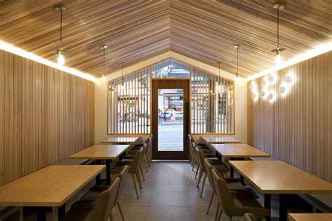 urban cabin small space conscious restaurant  cozy modern