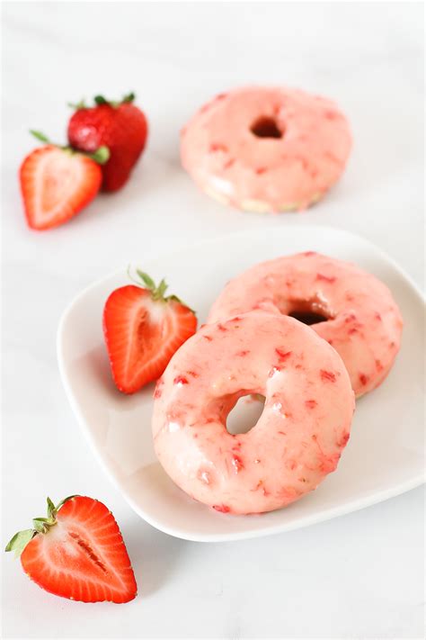 gluten  vegan baked strawberry donuts sarah bakes gluten