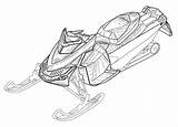 Snowmobile Patents Drawing sketch template