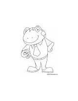 Frog Coloring Gentleman Pages Bestcoloringpages sketch template