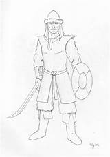 Mongol Warrior Deviantart Colouring Drawings sketch template
