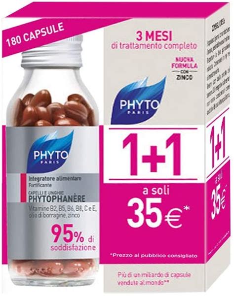 + forza + crescita + vitalita' + volume scopri Phyto Phytophanere Integratore Alimentare Naturale Fortificante per