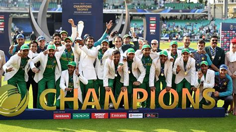 icc champions trophy  sarfraz ahmed led pakistan erupt  joy