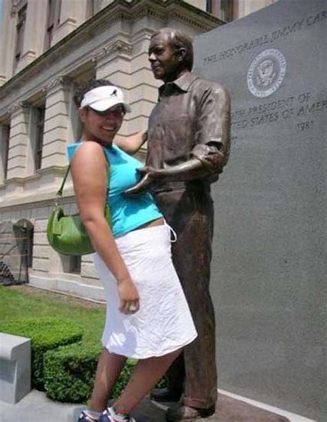Silly Pictures Of People Having A Bit Of Fun With Statues