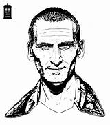 Who Doctor Pages Coloring Christopher Eccleston Kids Printable Adults Color sketch template