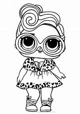 Lol Coloring Dolls Pages Doll Printable Painting Dollface sketch template