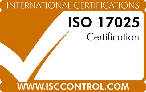 Iso 17025 Certification Isc Control