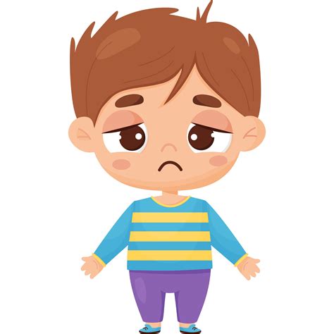 boy sad cartoon
