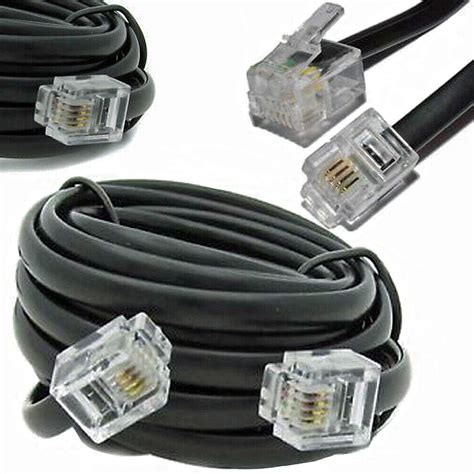 rj  rj cable adsl bt broadband modem internet router black  white lead ebay