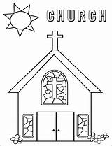 Igreja Colorir Colord Clipart Ages Colorironline Azcoloring sketch template