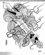 Sword Yakuza sketch template