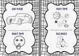 Coupon Coloring Book Father Dad Celebrate Fathers Presents Stage Page1 sketch template