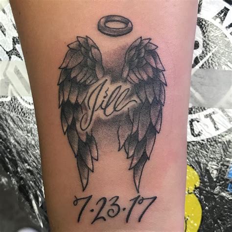 top  angel wings memorial tattoo spcminercom