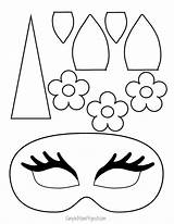 Einhorn Unicornio Maske Masken Malvorlage Unicornios Crafts Vorlage Druckbaren Ausmalbilder Goma Gesichtsmasken Kostenlosen Carnaval Kinderfarben sketch template