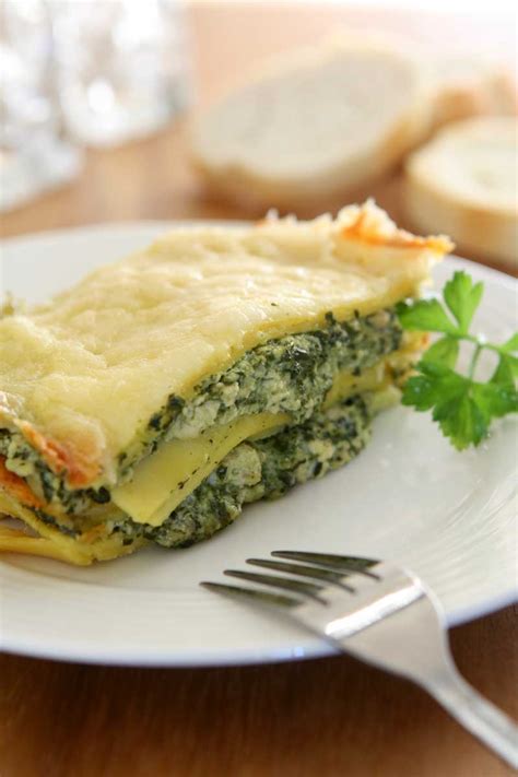 Four Cheese Spinach Lasagna With White Sauce Recipe