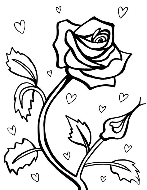 rose coloring pages    clipartmag