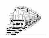Train Pages Color Coloring Printable Kids sketch template