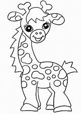 Giraffe sketch template