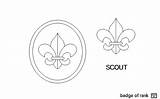 Scout Rank Badge Clipart Boy Bsa Ranks Bw Gif Library sketch template