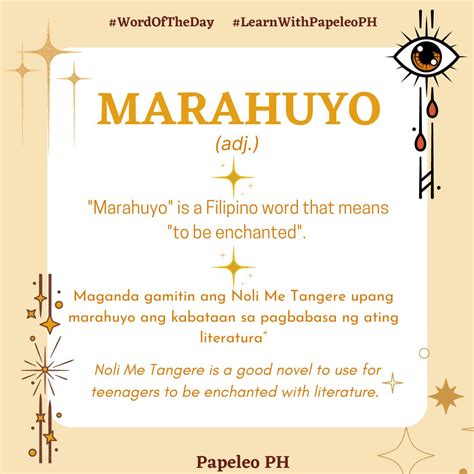 marahuyo  filipino word philippine language   tagalog