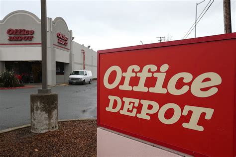 office depot reports narrower loss wsj
