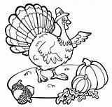 Coloring Pages Thanksgiving Funny Turkey Printable Color Kids Print Getcolorings Colorin sketch template