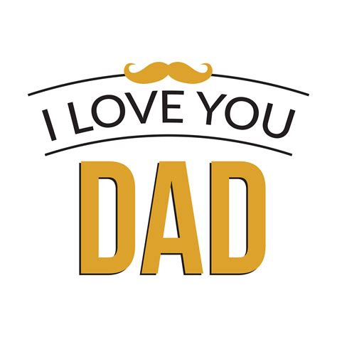 love  dad vector art icons  graphics