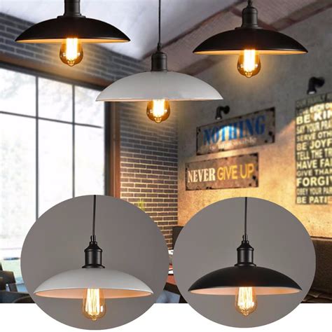 edison vintage industrial metal pendant light fixture led ceiling lights barn lampshade