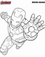 Avengers Iron Fun Man Kids sketch template