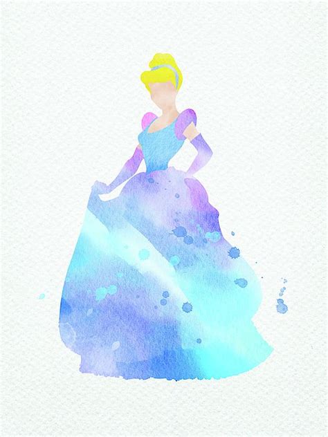 cinderella disney princess watercolor in 2020 with images