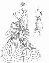 Fashion Coloring Pages Dresses Angels Color Printables Portfolio Sheets Template Getcolorings sketch template