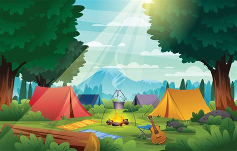 camping vector art icons  graphics