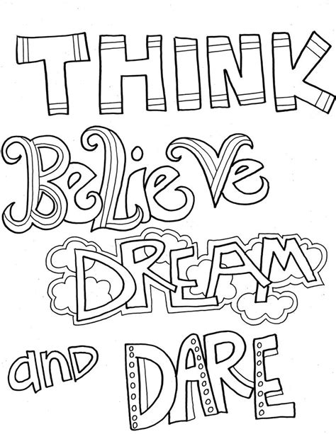 inspirational quotes coloring pages  adults