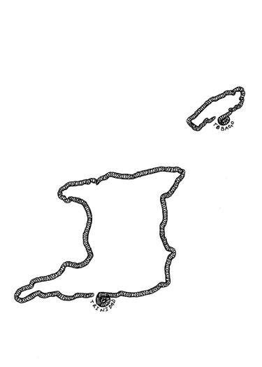 drawing  trinidad map asia map
