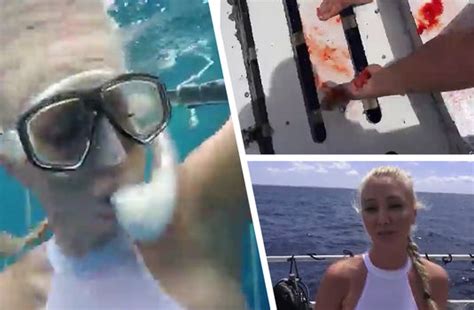 porn star bitten by shark in terrifying video celebrity videos