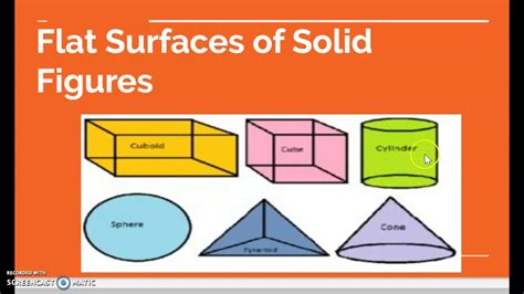 flat surfaces  solid figures lesson youtube