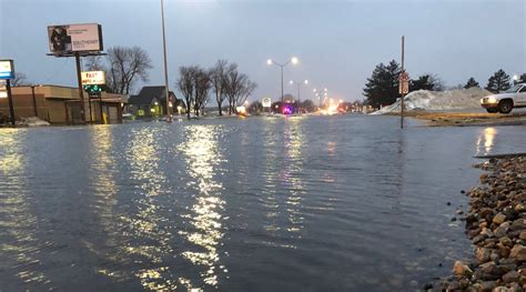 flooding  sioux falls sd map  closed intersections