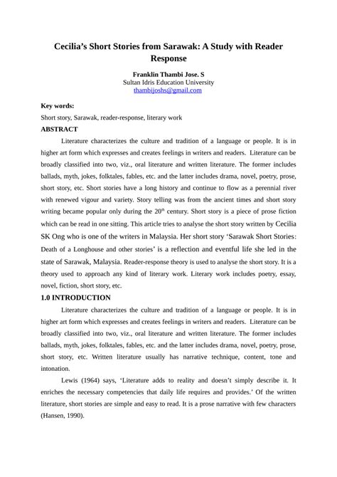 critique paper  short story learn   draft  perfect