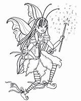 Elfen Feen Fairies Elves Hadas Elfos Colorear Keijut Varityskuvia sketch template
