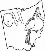 Ohio Coloring Pages State Buckeye Brutus Flag Printable Bird Color Getcolorings Drawing Categories Popular Supercoloring Silhouettes sketch template