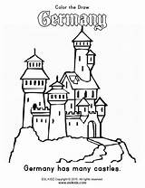 Germany Kids Themed Coloring Castle Castles Activities Activity Worksheets Flashcards Packet Teacherspayteachers Worksheet Set sketch template